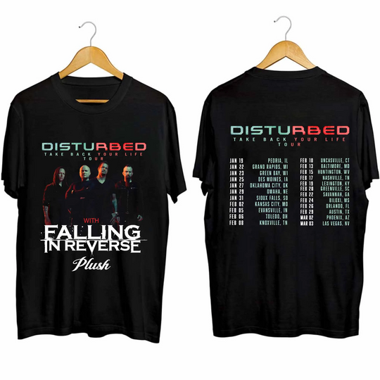 Discover Disturbed 2024 Tour T-Shirt, Disturbed Band Fan Shirt