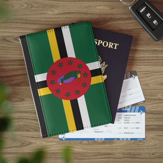 Discover Dominica Flag Passport Cover