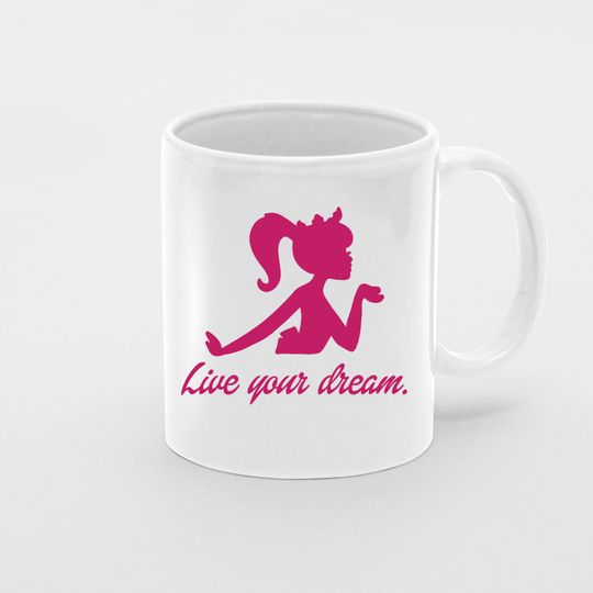 Discover Live Your Dream Mug - Barbie Movie Motivational Mug