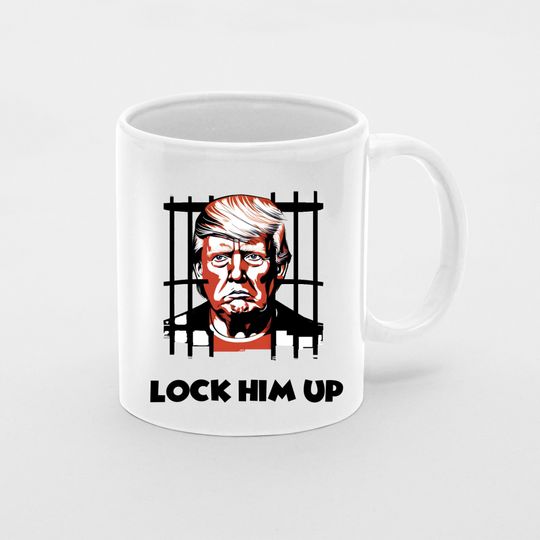 Discover Lock Him Up - Liberal Gift Mug