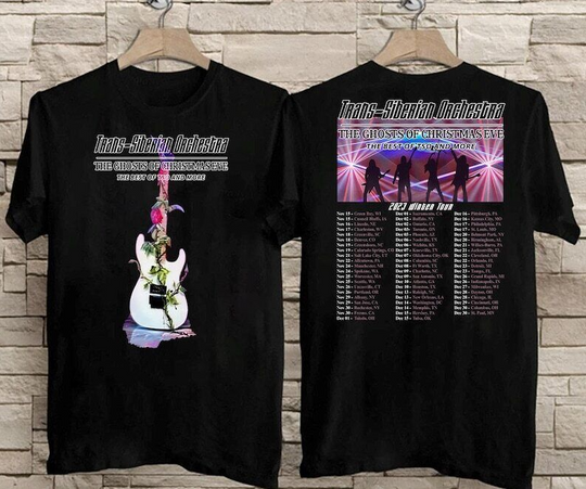 Discover 2023 Trans Siberian Orchestra The Ghosts Of Christmas Eve Winter Tour T-Shirt
