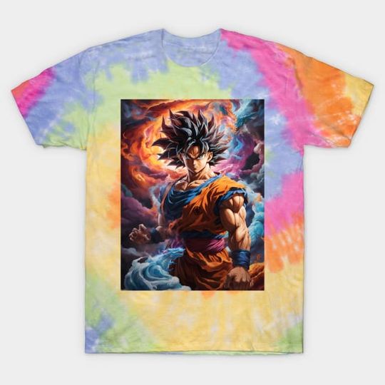 Discover Son Goku Super Saiyan Dragon Ball Tie Dye T-Shirt