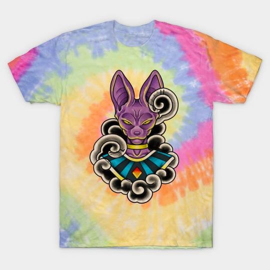 Discover Beerus Dragon Ball Tie Dye T-Shirt