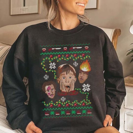 Discover Christmas Movie Shirt, Home Alone Sweatshirt, McCallister Home Security Sweatshirt, Holiday Gift