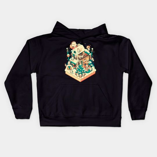 Discover Winter House - Christmas - Kids Hoodie