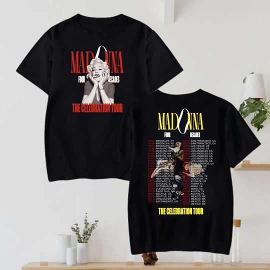Discover Madonna Fan Gift Shirt, 2024 Tour Madonna The Celebration T-Shirt