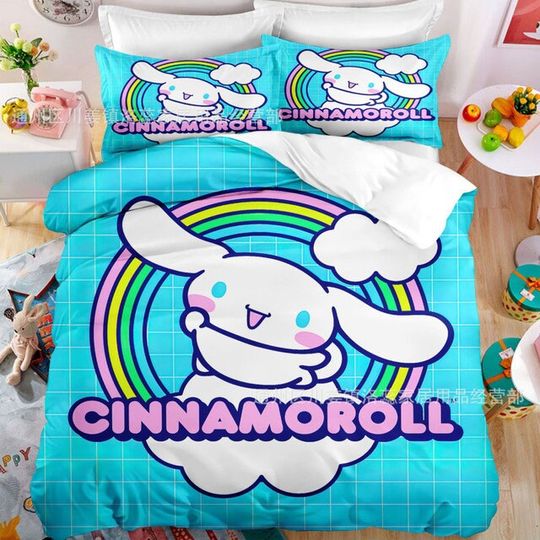 Discover Cinnamoroll Duvet, Kawaii Cartoon Bedding set twin