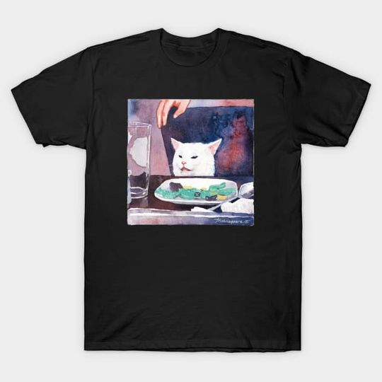 Discover Women yelled at cat - Meme - T-Shirt