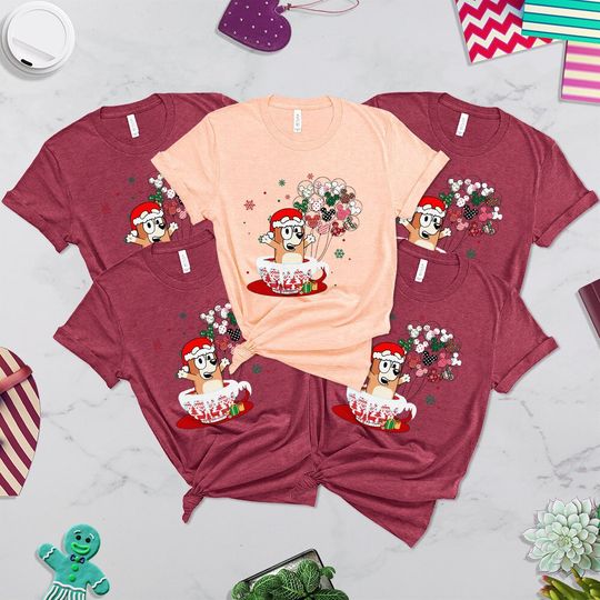 Discover BlueyDad Christmas Shirt, Family Shirt, Birthday Shirt