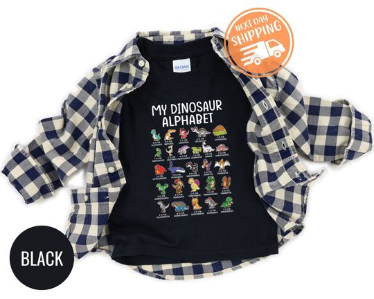 Discover My Dinosaurs Alphabet Shirt