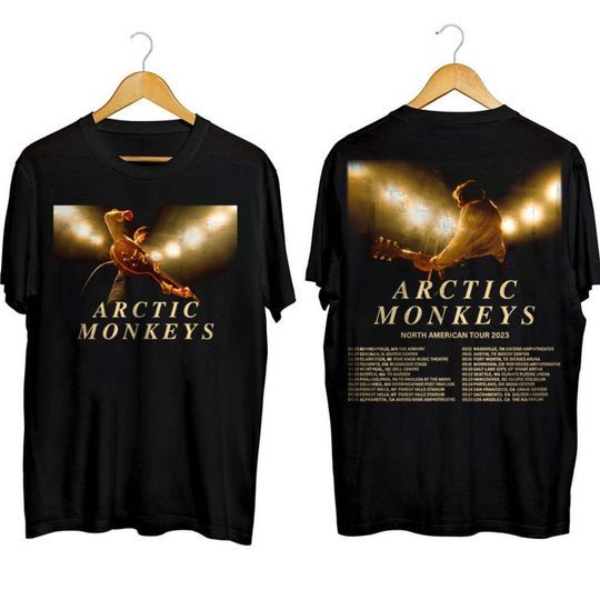 Discover Arctic Monkeys Music Band Tour 2023 Double Sided T-shirt