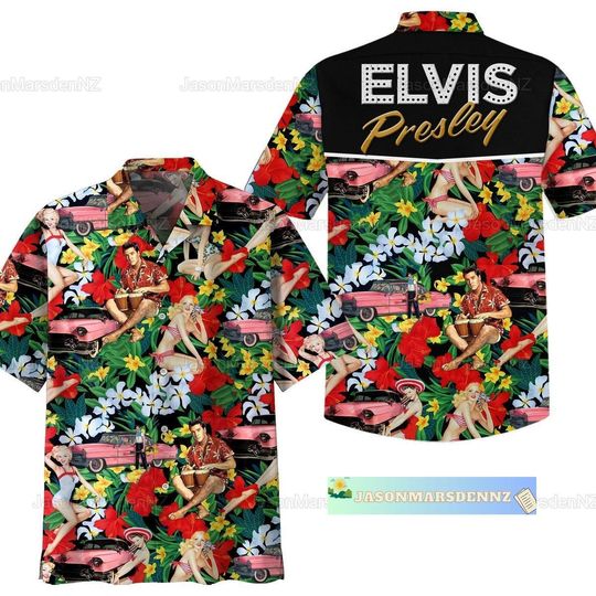Discover Christmas Elvis Presley Hawaiian Shirt