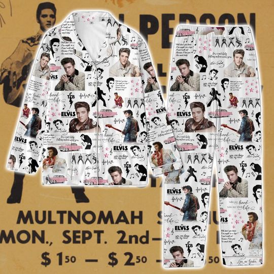 Discover Elvis Presley Pajamas Set, Elvis Presley Thick Pajamas