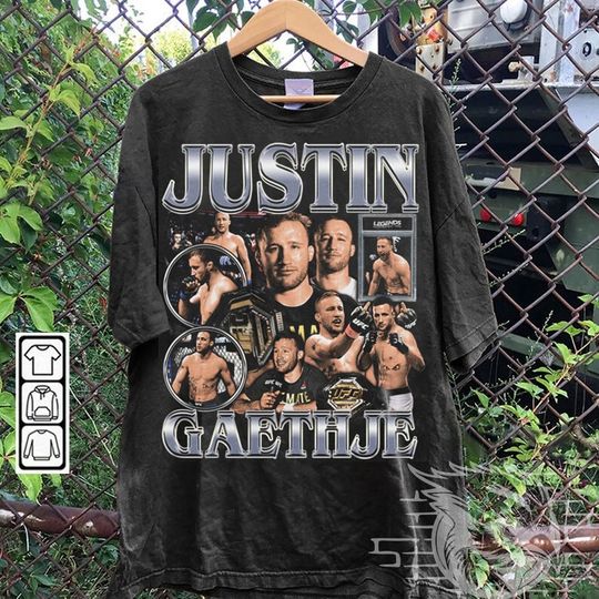 Discover Boxing Shirt , Vintage Bootleg Style Justin Gaethje Shirt