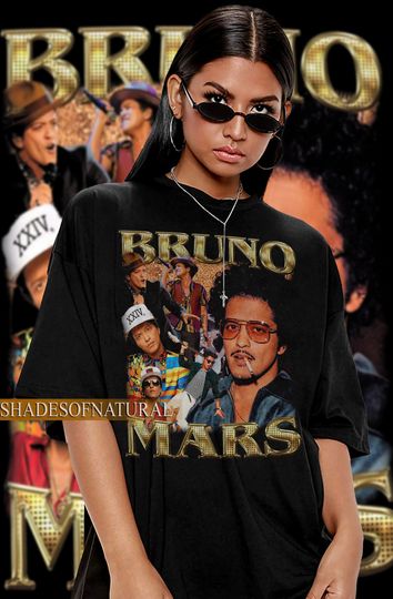 Discover Bruno Mars Shirt, Gift For Fan Tees, Music Tour 2023 Bruno Mars