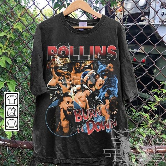 Discover Vintage Bootleg Style Seth Rollins Shirt, Seth Rollins Wrestling T-Shirt