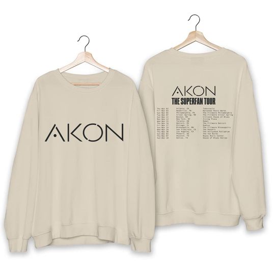 Discover Akon The Superfan Tour 2023 Akon Fan Sweatshirt