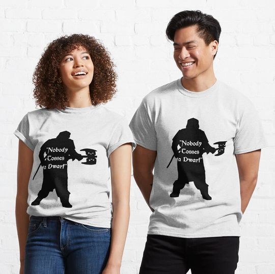 Discover Gimli - Nobody Tosses a Dwarf Classic T-Shirt