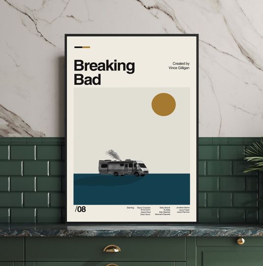 Discover Breaking Bad Poster, Vince Gilligan, Abstract Poster