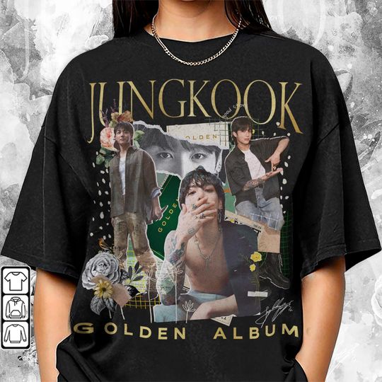 Discover BTS Jungkook Kpop Shirt, Golden Album, Jung Kook JK Tee