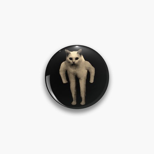 Discover Muscular Cat Meme (Dark) Pin