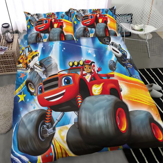 Discover Blaze And The Monster Machines Cotton Matting Bed Three Piece Bedroom