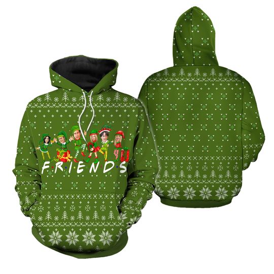 Discover Friends With Christmas 3D Hoodie