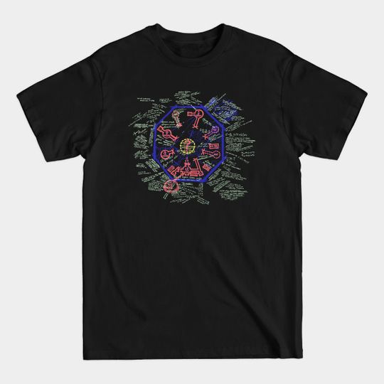 Discover Blast Door Map - Lost - T-Shirt