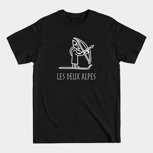 Discover Les Deux Alpes Ullr Norse Viking God of Skiing - Les Deux Alpes - T-Shirt