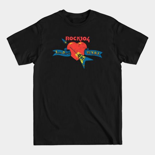 Discover WXKE 104 / Tom Petty / Defunct 80s Radio Station Logo - Radio Station - T-Shirt