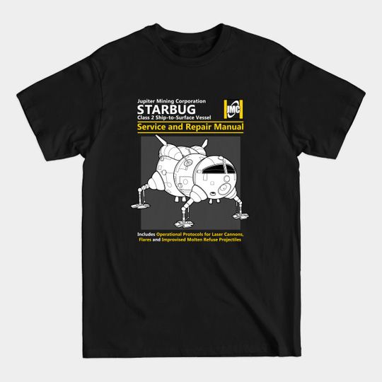 Discover Starbug Service and Repair Manual - Space - T-Shirt