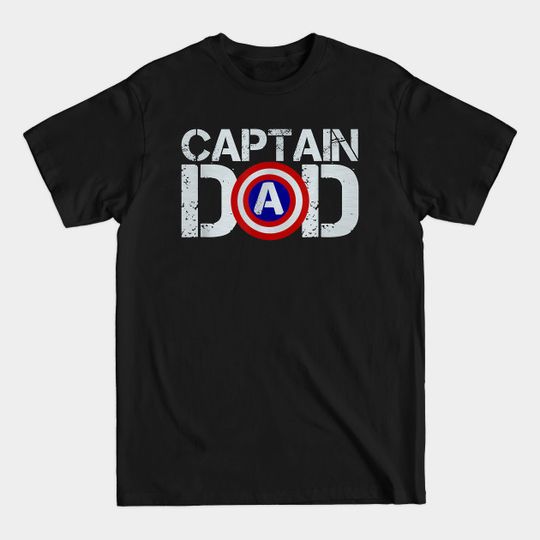 Discover Mens Christmas Gift For Dad Birthday Captain Dad Superhero T shirt - Mens Christmas Gift For Dad Birthday Ca - T-Shirt