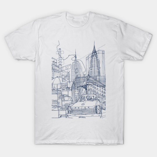Discover New York! (Blue) - Newyork - T-Shirt