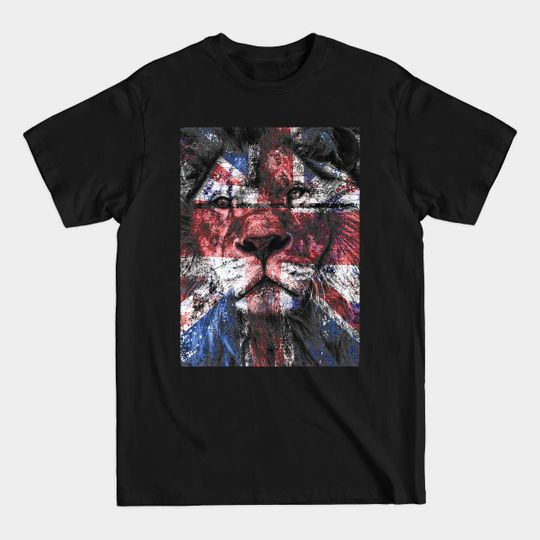 Discover Union Jack Lion - Union Jack Flag - T-Shirt