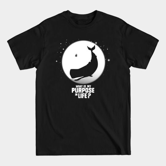 Discover Whale Thoughts - Hitchhikers Guide To The Galaxy - T-Shirt