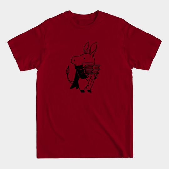 Discover Donkey Carrying Books - Donkey - T-Shirt