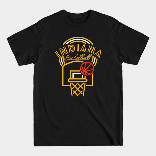 Discover Neon Indiana Basketball - Indiana Pacers - T-Shirt