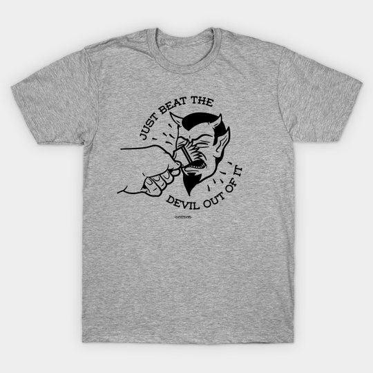 Discover BEAT THE DEVIL OUT OF IT - Bob Ross Meme - T-Shirt