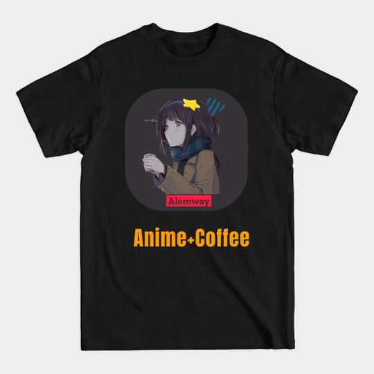 Discover Anime Girl daydreaming with a cup of coffee - Coffee Girl - T-Shirt