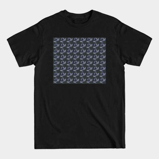 Discover Trendy Seamless Blue-grey Pattern With Winter Flowers T-Shirts