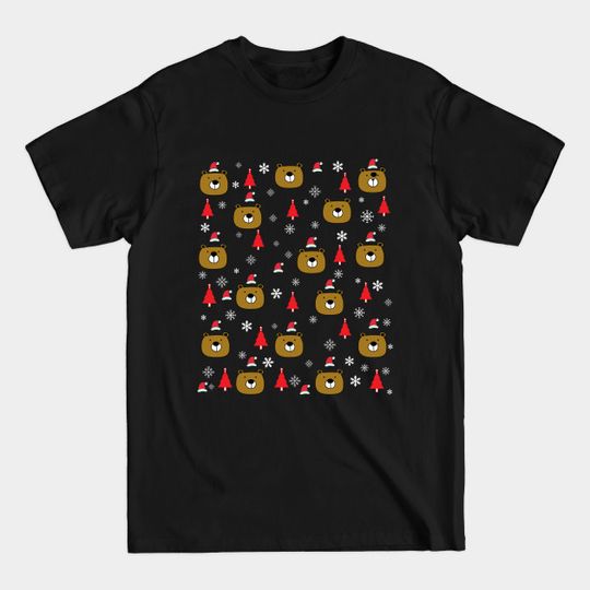 Discover Merry christmas bear face mask, Bear face mask, Tree christmas face mask. - Merry Christmas Bear Face Mask - T-Shirt