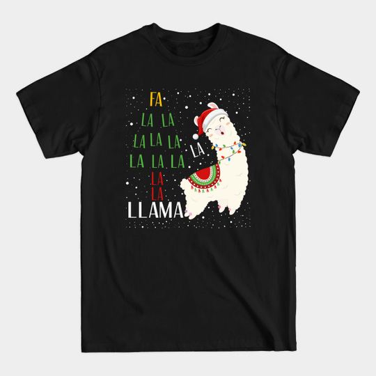 Discover Christmas Fa La La Llama Singing T-Shirt