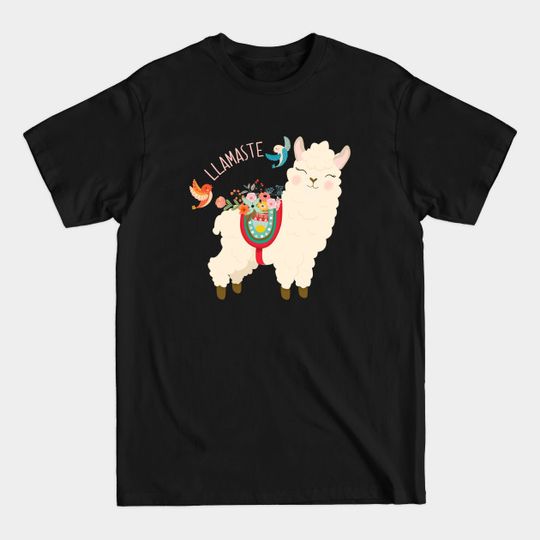 Discover Llamaste - When A Llama Offers You A Respectful Greeting - Llama - T-Shirt