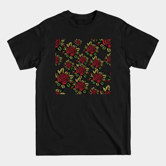 Discover Red flower - Red Flower Mask - T-Shirt