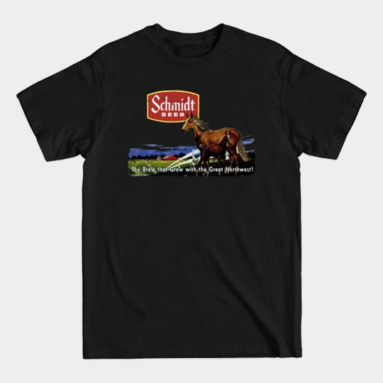 Discover Schmidt Beer Horse - Horse - T-Shirt