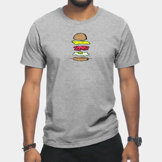 Discover Pork Roll, Egg, and Cheese Sandwich - Jersey Shore - T-Shirt