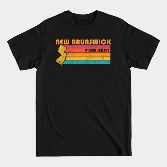 Discover New Brunswick Vintage Souvenir T-Shirt - New Jersey Design