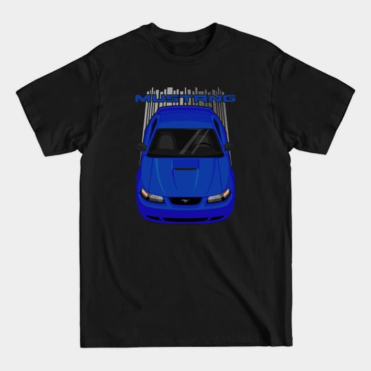 Discover Mustang GT 1999 to 2004 SN95 New Edge - Blue - Sn95 New Edge - T-Shirt