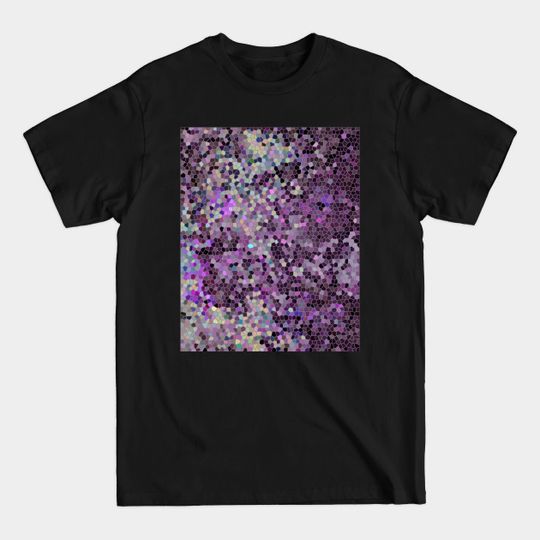 Discover Shades of plum digital abstract stained glass design. - Digitalart - T-Shirt