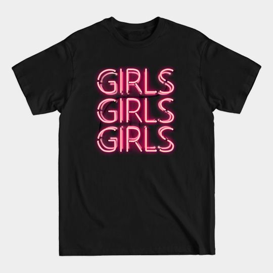 Discover Glowing Pink Neon Girls T-Shirt - Bright Design